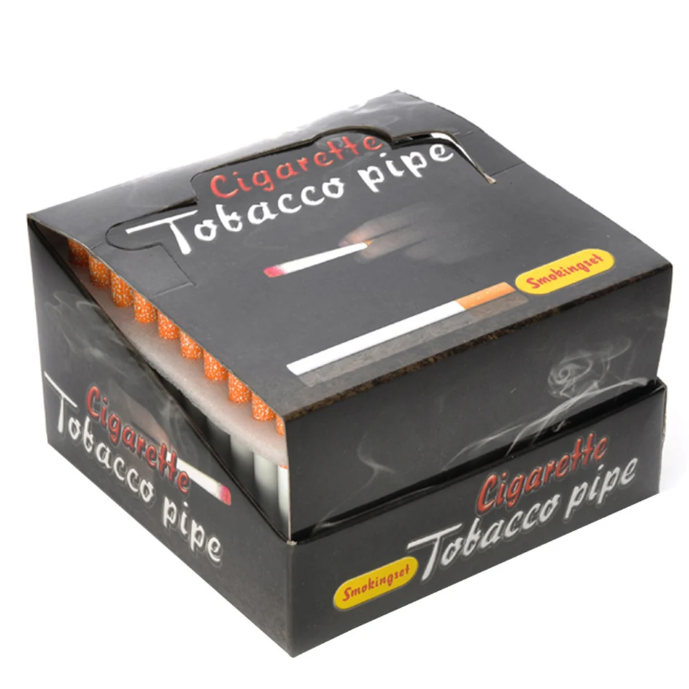 

3Pcs Cigarette Shape Metal Smoke Tool Pipe Smoking Herb weed accessories Tobacco Pipes Grinder Gift For Men tubo de fumar