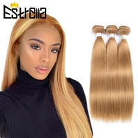 peruvian human hair weave bundles honey bundles blonde straight human hair extensions 27 color estrella remy 100 human hair