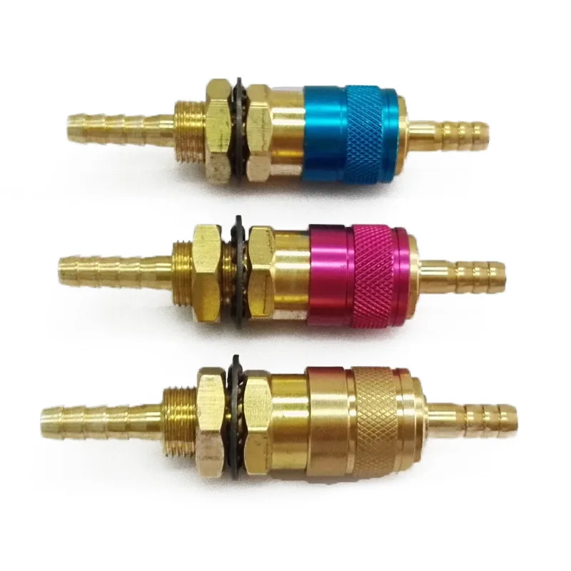 

3 Set Quick Connectors Quick Adapter Fitting Welder For MIG TIG Gas And Water Or Gas Between Welding Torch And Plug