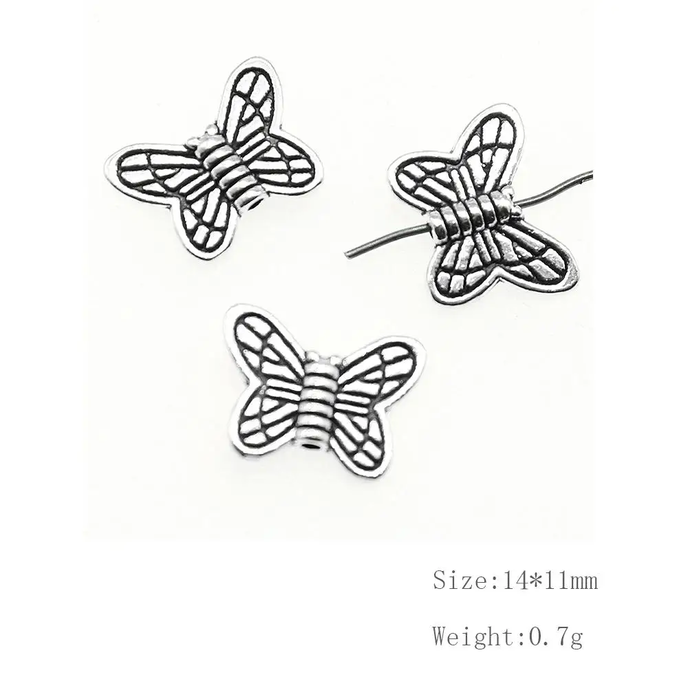 

Malzahar 30 Pieces Butterfly Small Hole Spacers Beads Jewelry Findings Components Handmade Jewelry