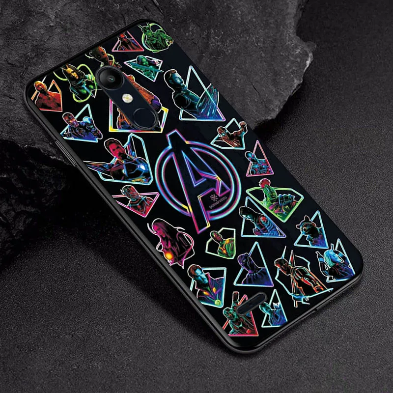 Cute Fashion Phone Case For LG K8 K7 K4 Black TPU Back Cover For LG K8 K10 K40 Case Bumper For LG K12 Plus LG X4 - Цвет: TPUBLK534