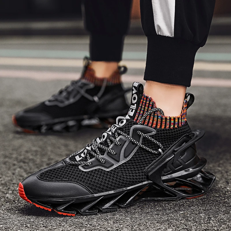 Jual Etienne Jr Sneakers Blade Musim Semi Pria Sepatu Olahraga Jaring Modis Sepatu Lari Ringan Sepatu Tali Antilembap Kasual