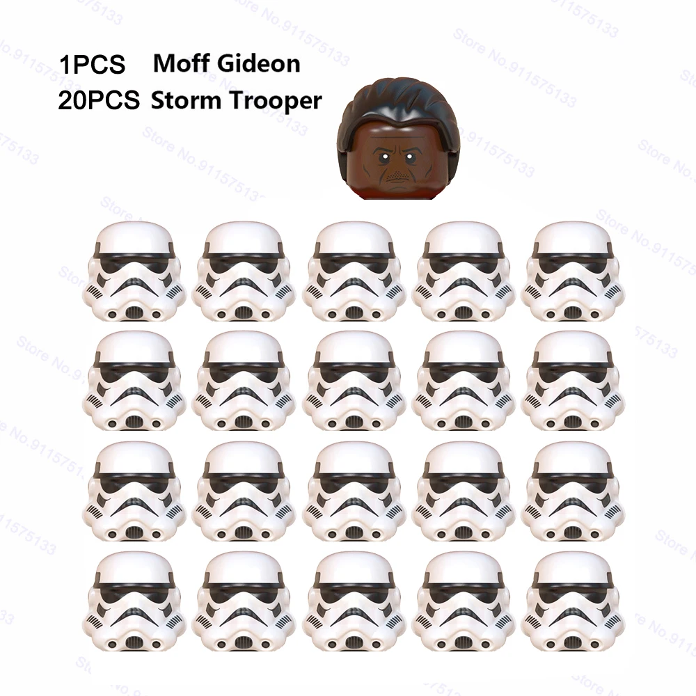 Moff Gideon-soldado de la muerte, 21 unids/lote, bloques de construcci&oacute;n, figuras de Star Wars, juguete de soldado-0