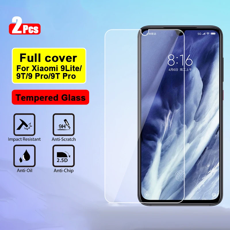 

2.5D 9H полноэкранное Защитное стекло для Xiaomi 9Lite 9T закаленное стекло для Xiaomi 9 9T Pro защитная пленка против царапин