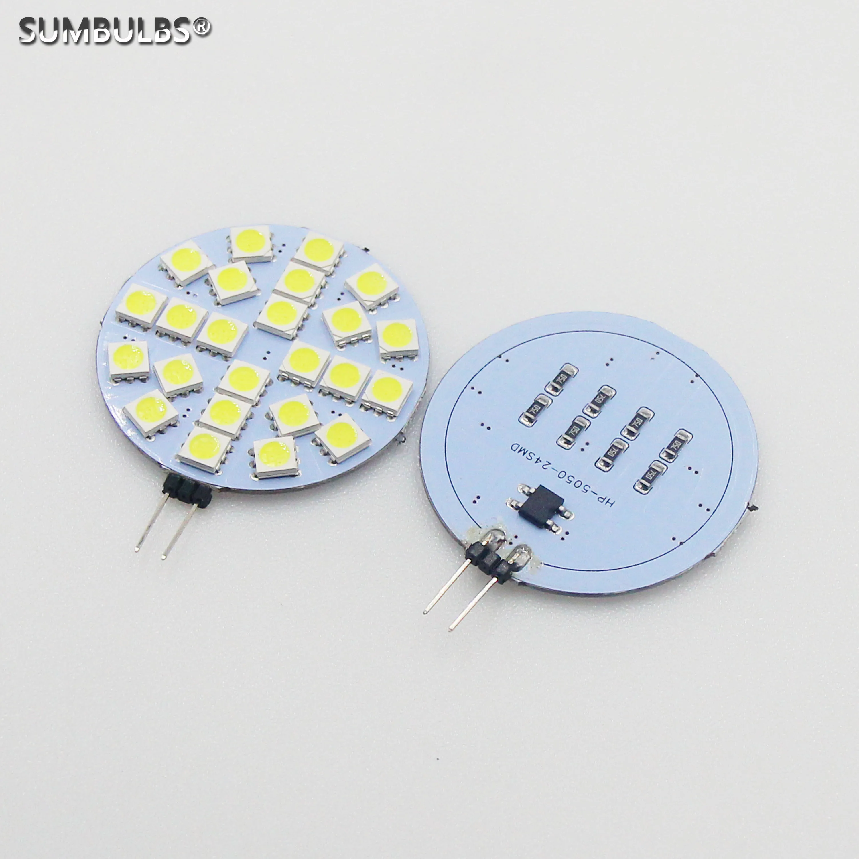 SUMBULBS 5 Вт G4 5050 SMD 180 градусов 24 двухконтактный светодиодный чипы светильник лампа AC