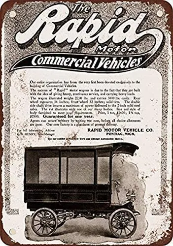 

Garage Home Wall Decoration Metal Plaques 8X12 Inches,Rapid Motor Vehicles,Vintage Metal Tin Sign Garage Office Club Bar Wall A