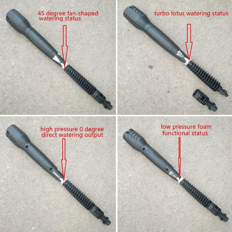 

4 in 1 High Pressure Car Washer Wand Adjustable Tips Rotating Nozzle for Karcher Q9QD