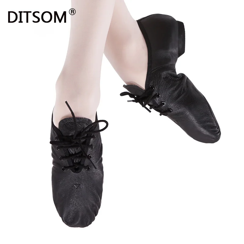 Обувь для джазовых танцев из натуральной кожи обувь занятий танцами на шнуровке