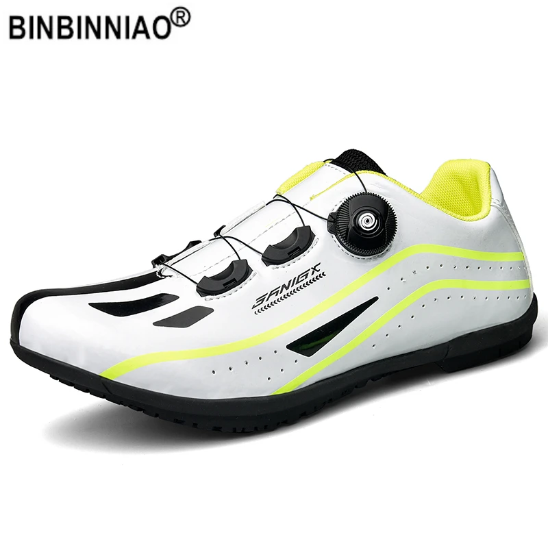 

BINBINNIAO 2021 MTB Cycling Shoes Men Women Outdoor Sports Adult Bike Sneakers Racing Bicycle Shoe Flat Road Cleat