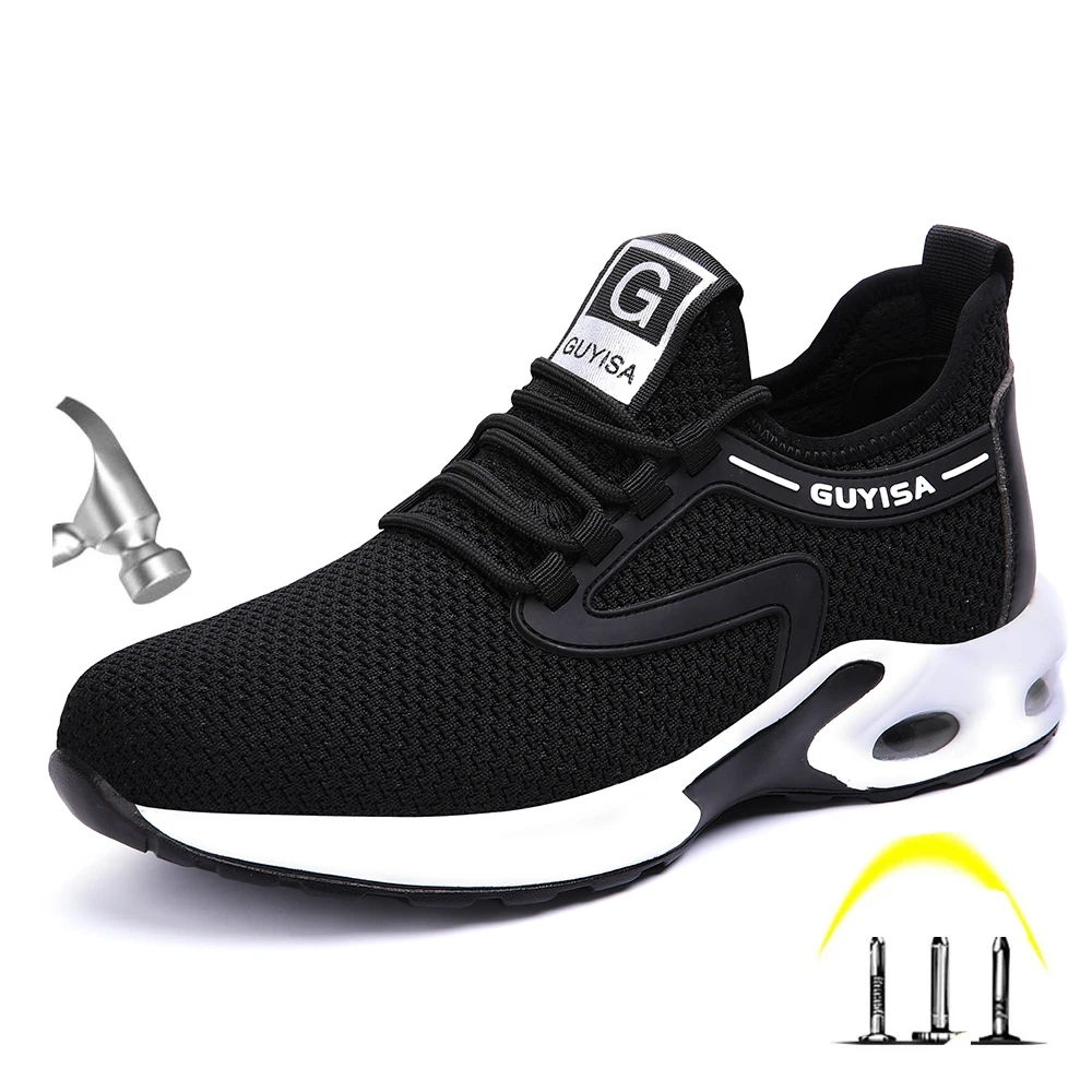 

Men's New Plus Size Steel Toe Anti Smashing Work Shoes Men Puncture Proof Safety Shoes Casaul Sneakers Chaussures Hombre