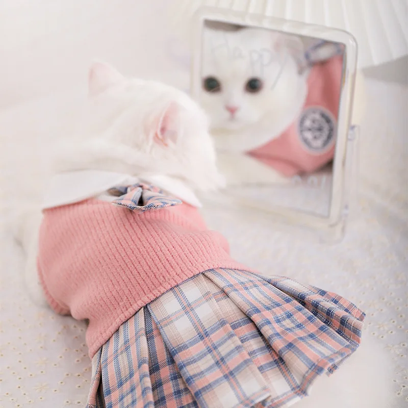 

Одежда для милых кошек на осень и зиму, теплая одежда для милых кошек, одежда для Ragdoll, платье для котят с синей кошкой, одежда для гато