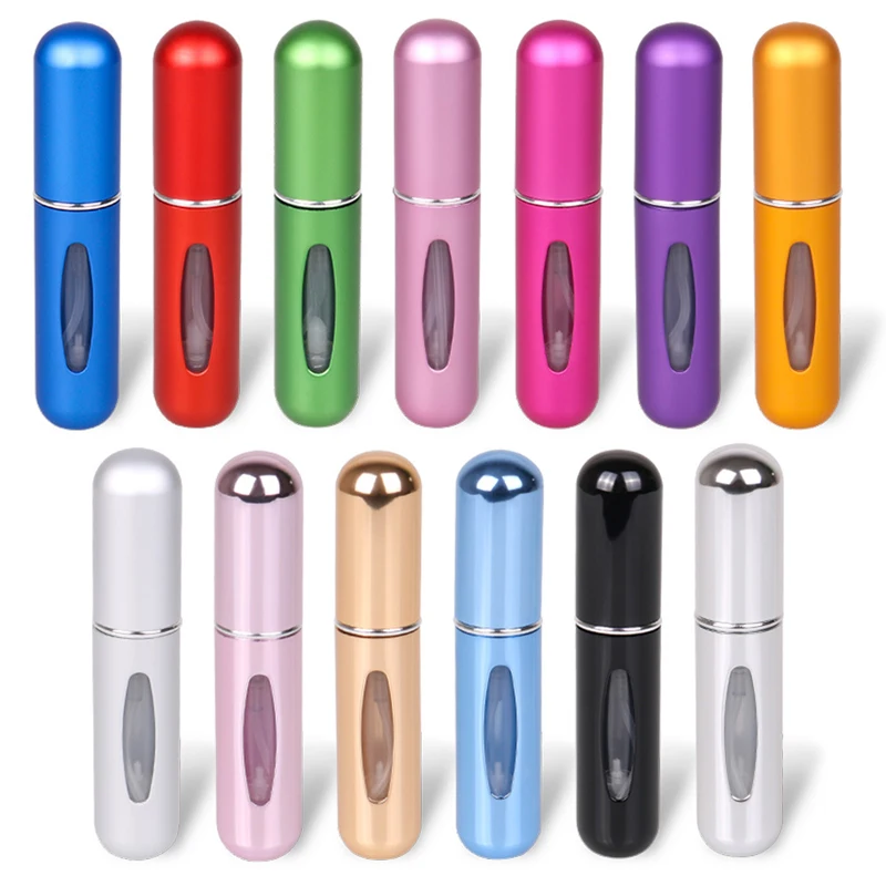 

Refillable 5ml Refillable Mini Perfume Spray Bottle Aluminum Spray Atomizer Portable Travel Cosmetic Container Perfume Bottle