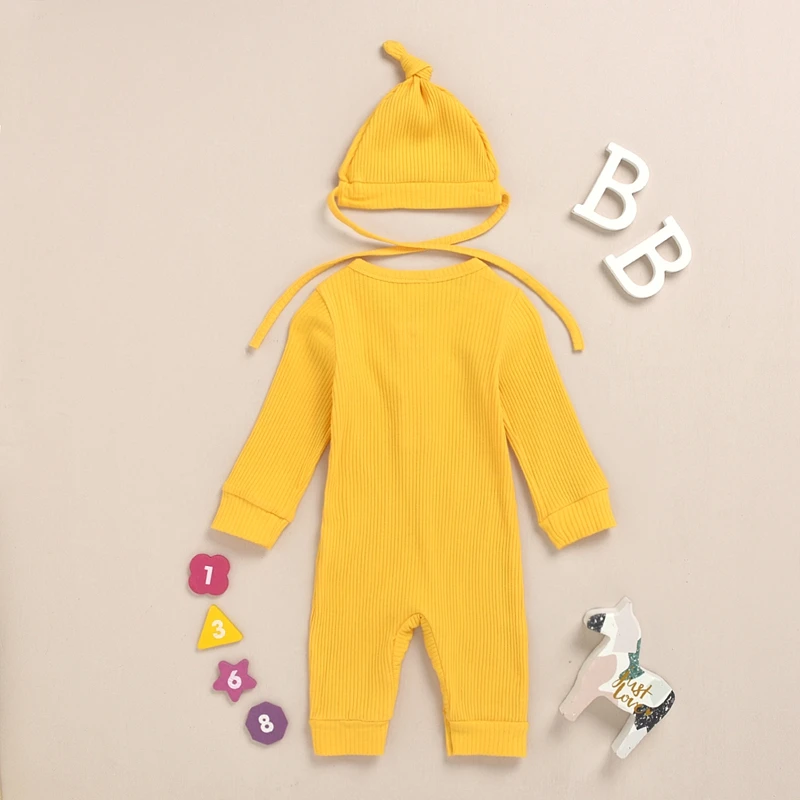 

Autumn Jumpsuit/climbing Clothes Free Hat Hot Newborn Baby Baby Romper European And American Long-sleeved Pit Striped Trousers