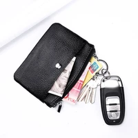 fashion women men mini wallet pu leather zipper coin purse ladies multifunctional small credit card holder key ring cash clip