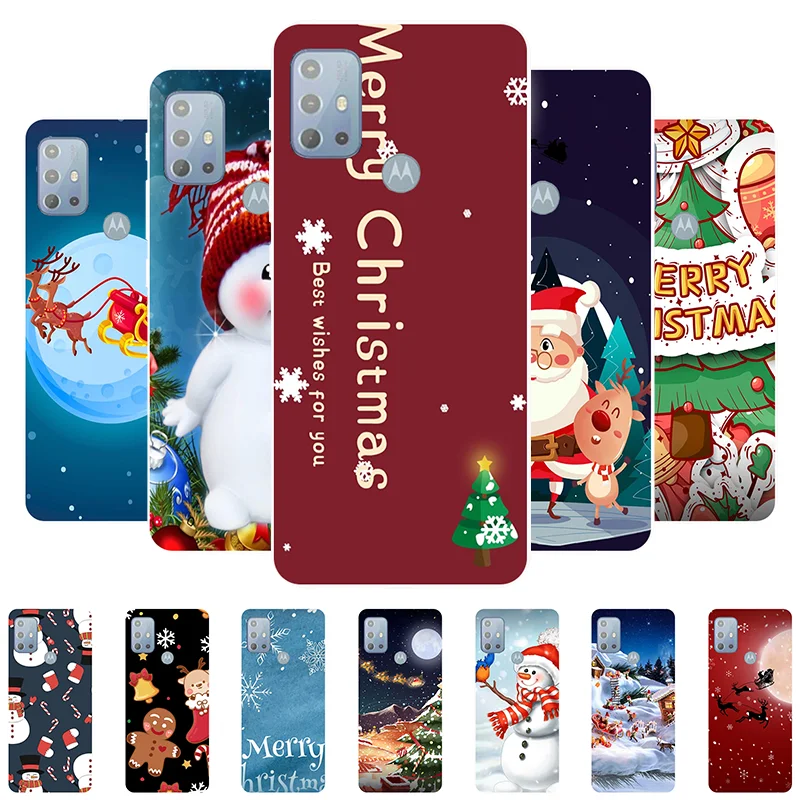 

Christmas Case For Moto G20 Cover Silicone Soft TPU Coque Fundas For Motorola Moto G20 G 20 6.5" MotoG20 Phone Case