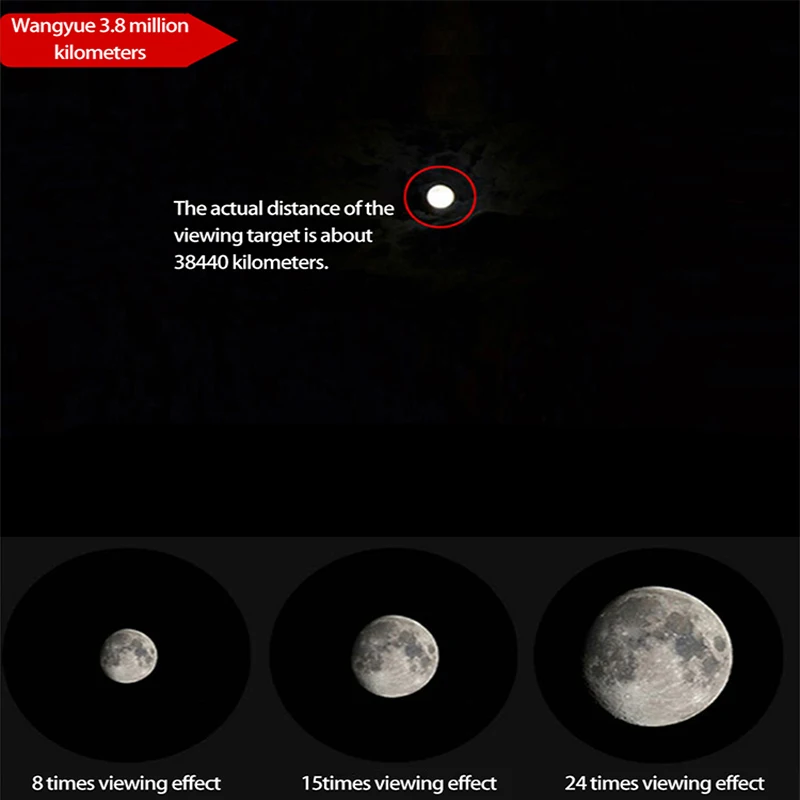 

8-24X40 Powerful Monocular Telescope High Quality HD Low Light Night Vision 10000m FMC Waterproof for Outdoor to Hunting Camping