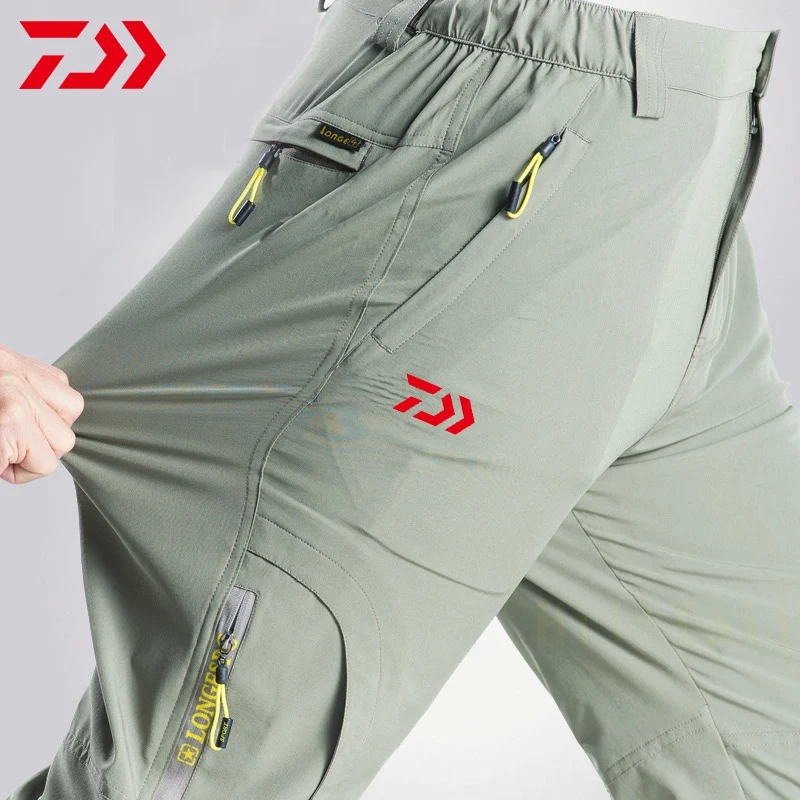

Летние рыболовные штаны DAIWA, тонкие дышащие быстросохнущие спортивные мужские повседневные эластичные брюки для рыбалки Daiwa