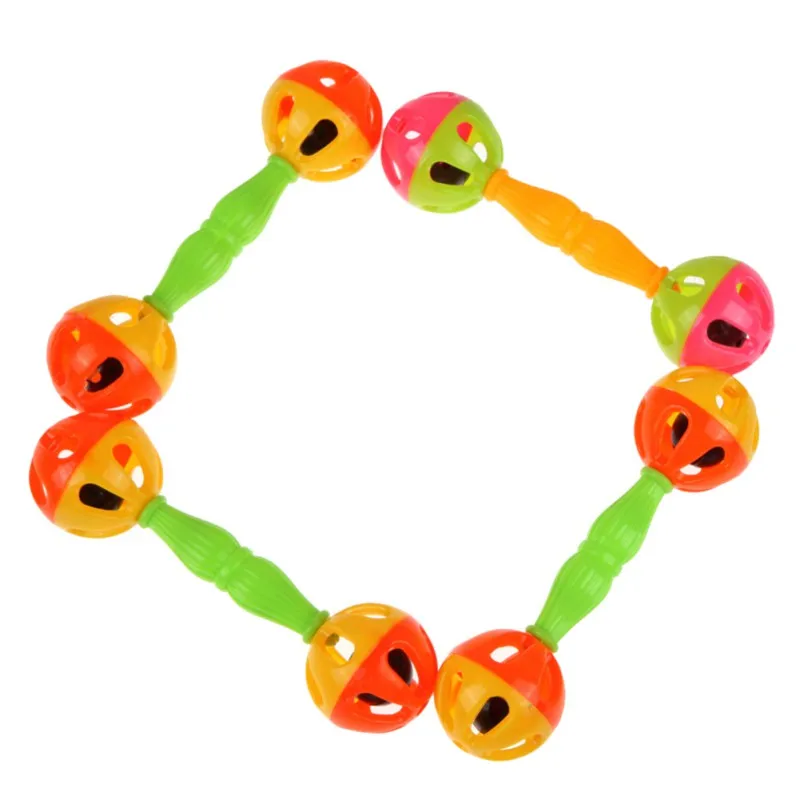 

MHA 1pc Baby Toys Baby Musical Hand Shaking Rattle Toy Rattles Bells Shaking Dumbells Early Development Toys Random Color