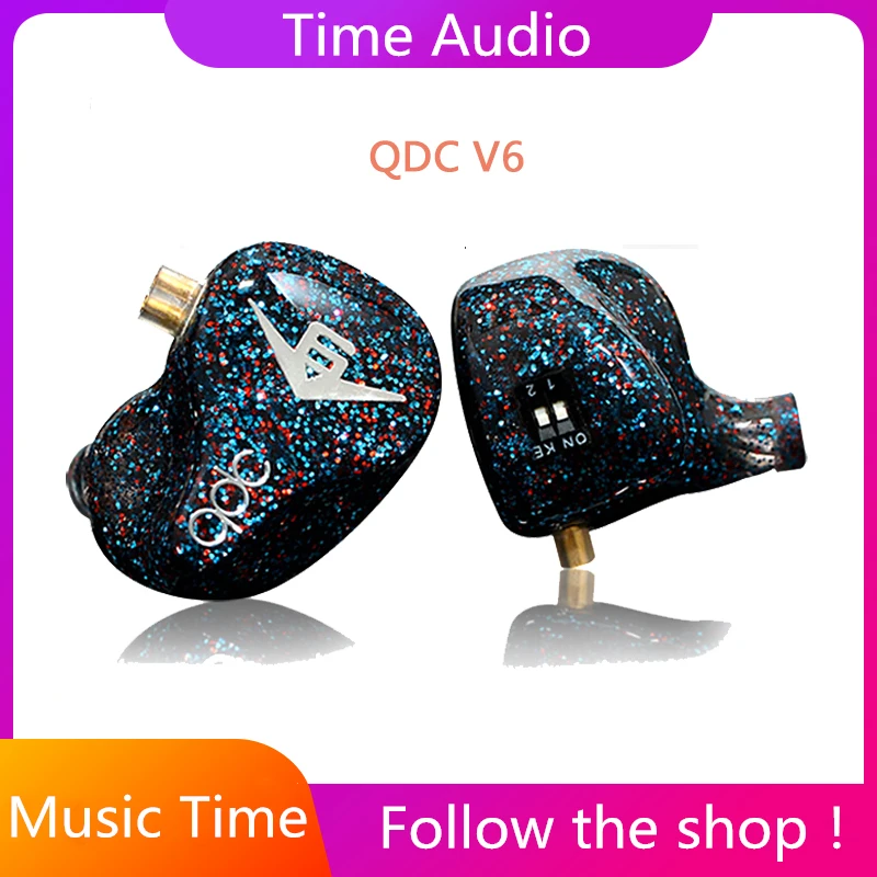 QDC Anole V6 6 компонентные сбалансированные арматурные 6BA профессиональные Hi Fi