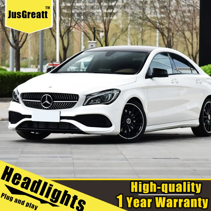 Пара фар CLA 2014-2018 HID фары Bi Xenon Beam противотуманные дневные ходовые огни