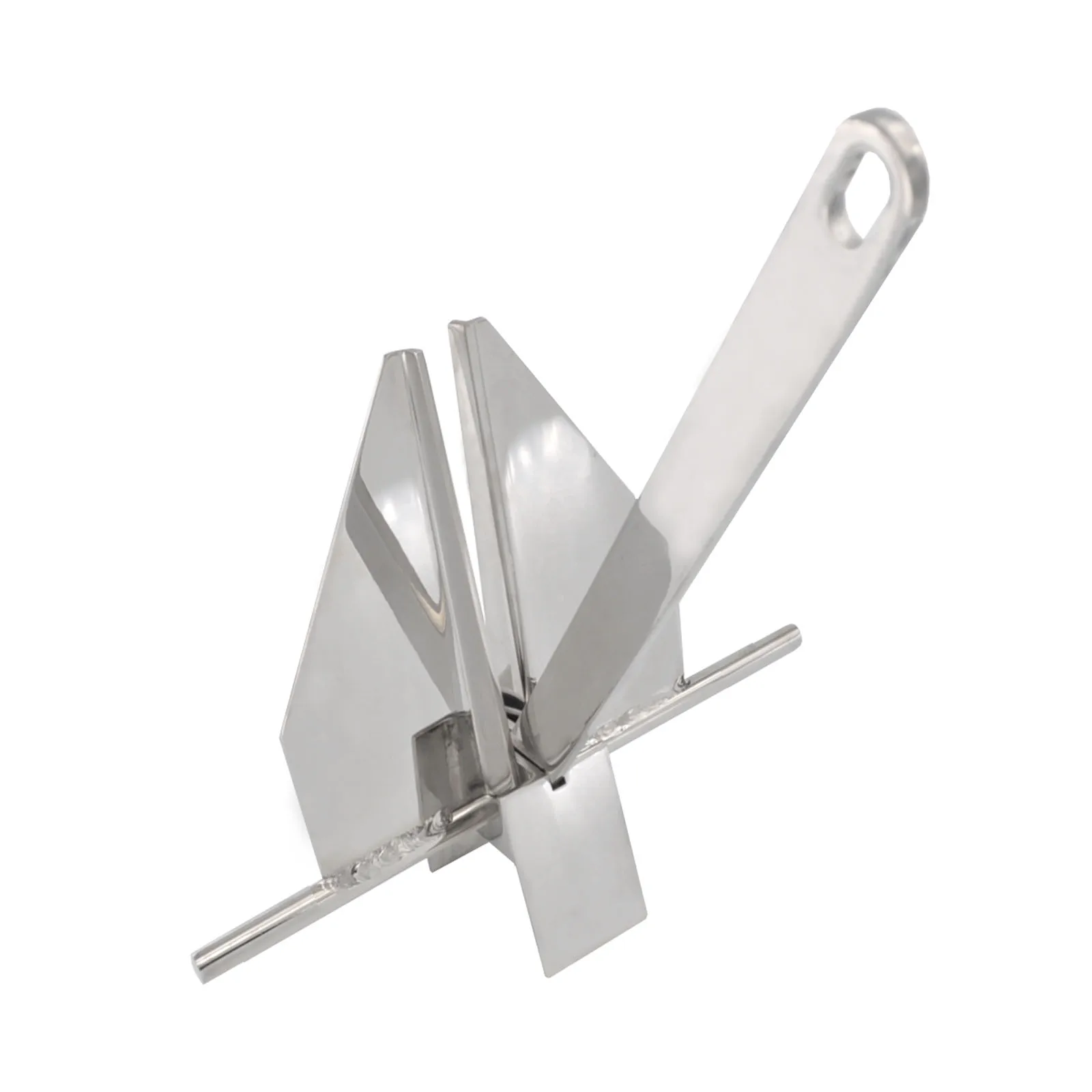 Якорь для лодки из полированной нержавеющей стали марки 316 11 фунтов (5 кг)