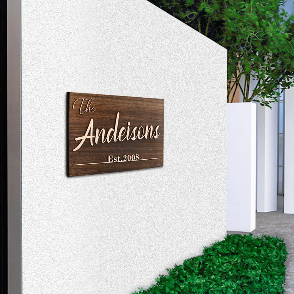 custom wooden house sign personalized home outdoor plates apartment door numbers signs for door yard decoration free global shipping