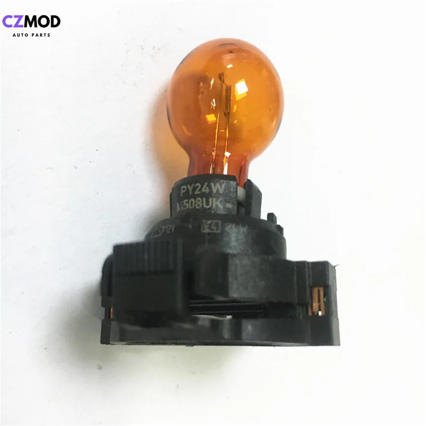 Amber PY24W CZMOD PY24W 12V 24W янтарные автомобильные передние фонари заднего хода лампы E4 PY24W 1300610092 аксессуары для автомобиля(используется - Испускаемый цвет: Amber PY24W