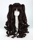 Fate Grand Order Rin Tohsaka парики для косплея длинные волнистые черные коричневые конский хвост термостойкие синтетические волосы парик + парик Кепка