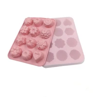 12 flowers and plants silicone cake mold cake decorating tools chocolate soap mold silicone form for baking kitchen accessories