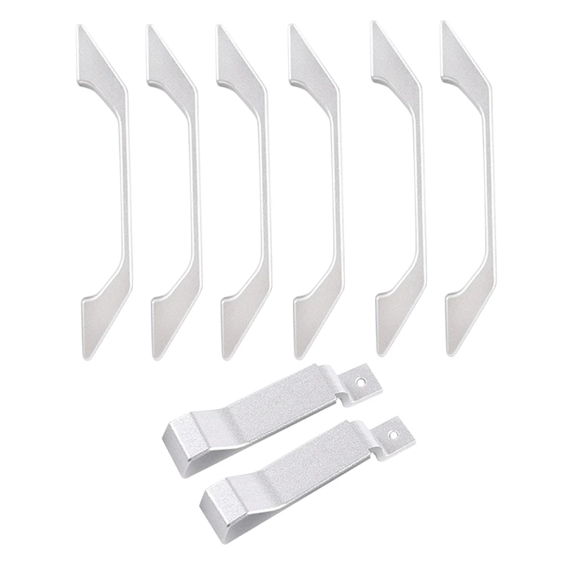 

2 Set Accessories: 1 Set Car Roof Grab Handle Trim & 1 Set Door Latch Handle Decoration Cover