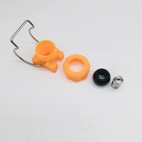 single clamp pipe clip eyelet with hh stainless steel spray nozzle quick release cone clip eyelet clamp spray nozzle