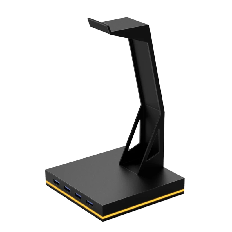 

Head-mounted Headset Holder Headphone Holder Display Support Desk Earphone Solid Base for All Headphones Size Black