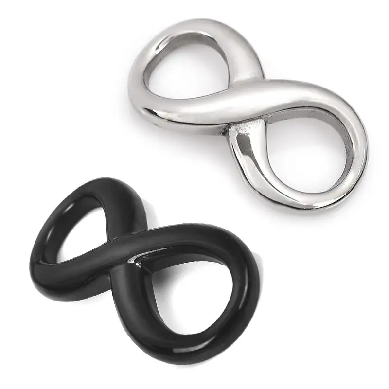 Нержавеющая сталь Бесконечность Шарм Разъем браслет отверстие 6 мм