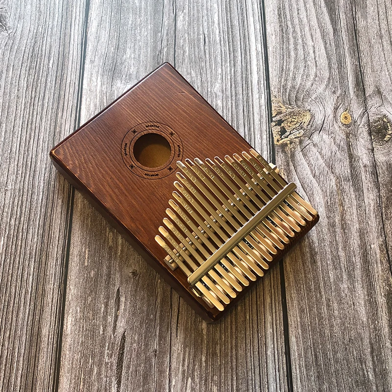 

Type New 17 Key Kalimba African Solid Wood Thumb Finger Piano Sanza Mbira Calimba Play with Guitar Wood Musical Instruments