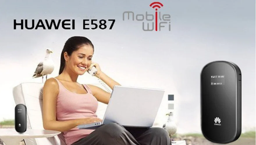 Б/у huawei E587 42 Мбит/с 3G wifi роутер разблокированный Карманный Wifi 3G мобильный модем Широкополосный 42 Мбит/с 3G wifi беспроводной маршрутизатор