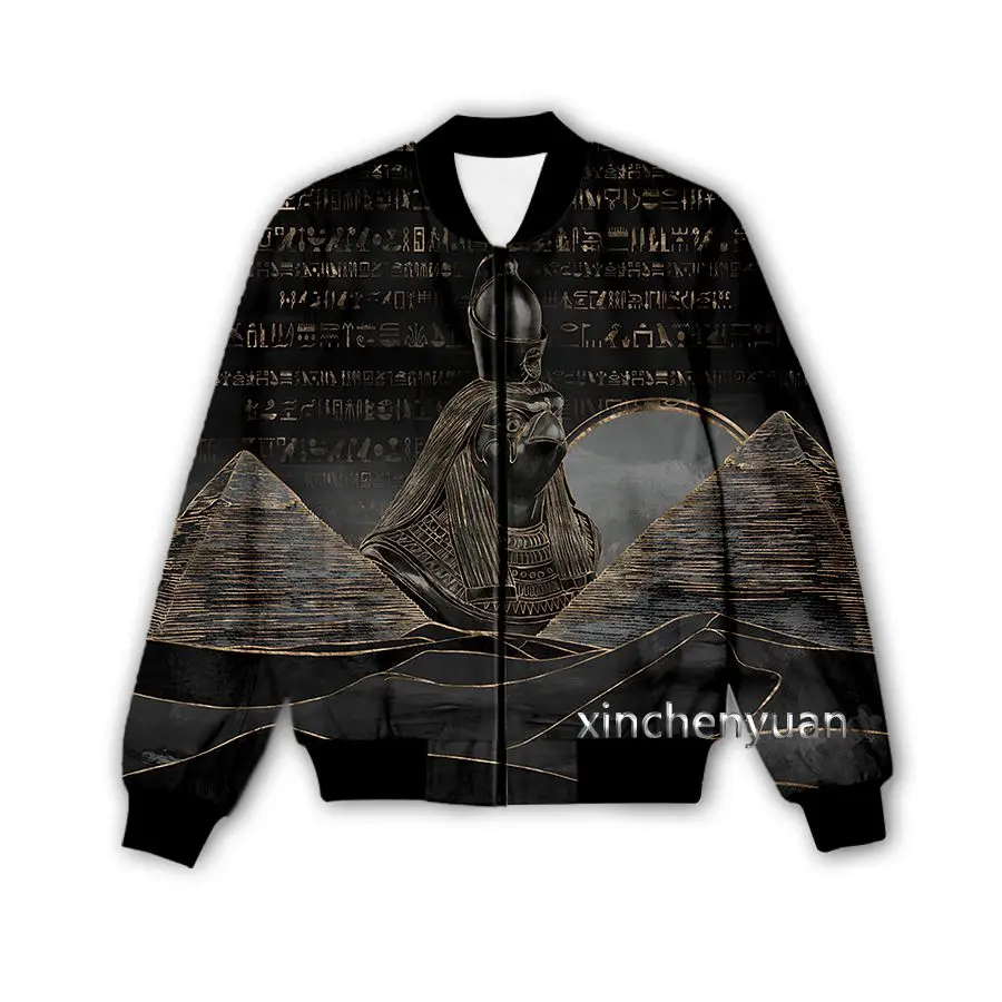 Куртка Фараона Мужская/женская с 3D принтом свободного покроя
