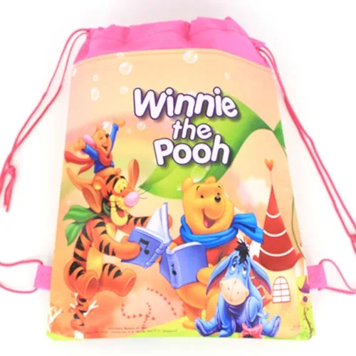 Winnie-drawingbag2 1 шт./лот Дисней замороженные MIinnie Микки Маус София украшение для торта на день рождения на тему "Лошадки карусели" Детская сумка на подарок обувь сумки школьный портативный рюкзак - Цвет: Winnie-drawingbag2