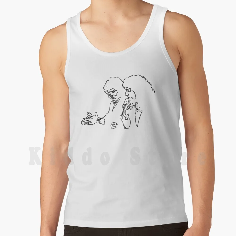 Camarón &amp Tomatito Minimal (Black Line) Майки Жилет без рукавов Camaron De La Isla Flamenco