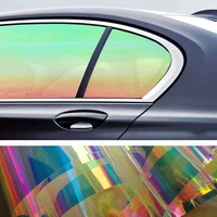 privacy anti look glass vinyl thermal mirror window film for car stained anti uv glass sticker reflective rainbow solar tint