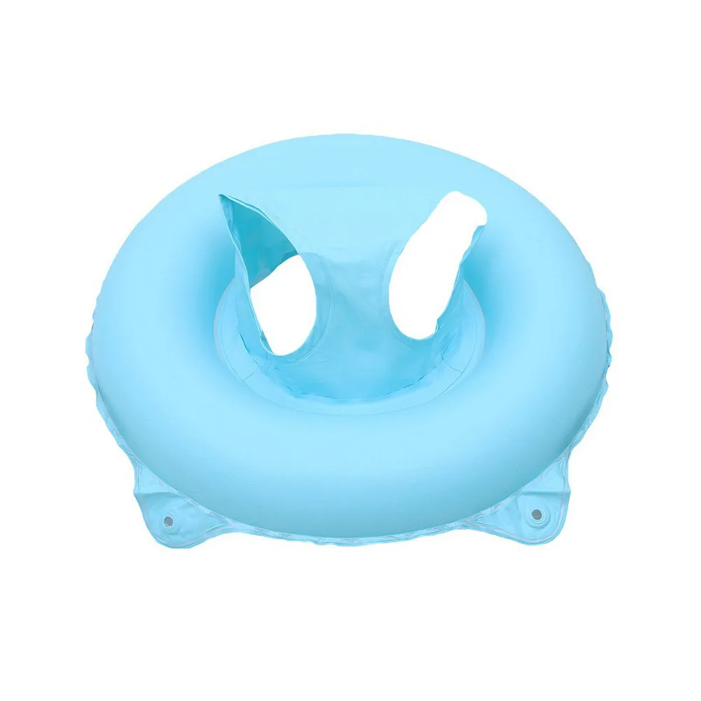 

With Dual Handle Portable Baby Inflatable Swimming Ring Safety For Toddlers Bathing Summer PVC Animal Cartoon Pattern Seat Boat