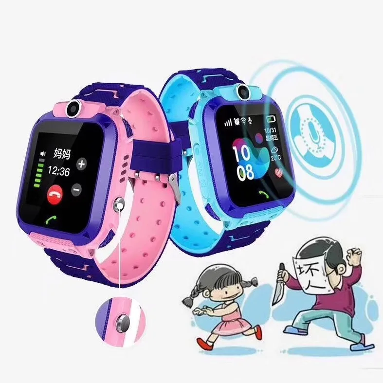 Детские Смарт-часы Q12, Детские Смарт-часы с телефоном для мальчиков и девочек, с Sim-картой, фото, водонепроницаемые, IP67, подарок для IOS, Android от AliExpress WW