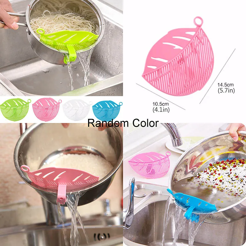 1PC Random Color Кухонная утварь-гаджет, аксессуары, не прилипающие дренажные дуршлаги, лопата, ситечки, овощи, вода, утечка, кухонные принадлежности для приготовления пищи - Цвет: 1PC Random Color