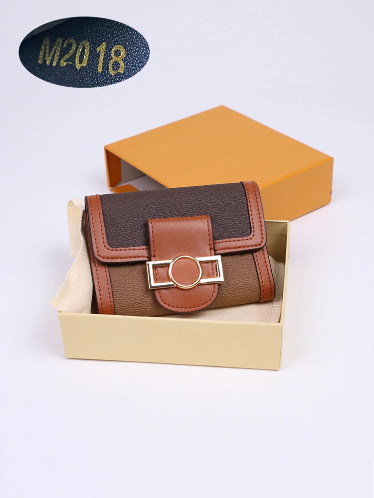 

Top wallet credit card High quality genuine leather folding wallets, fast delivery, zipper,short wallet with box free shipping