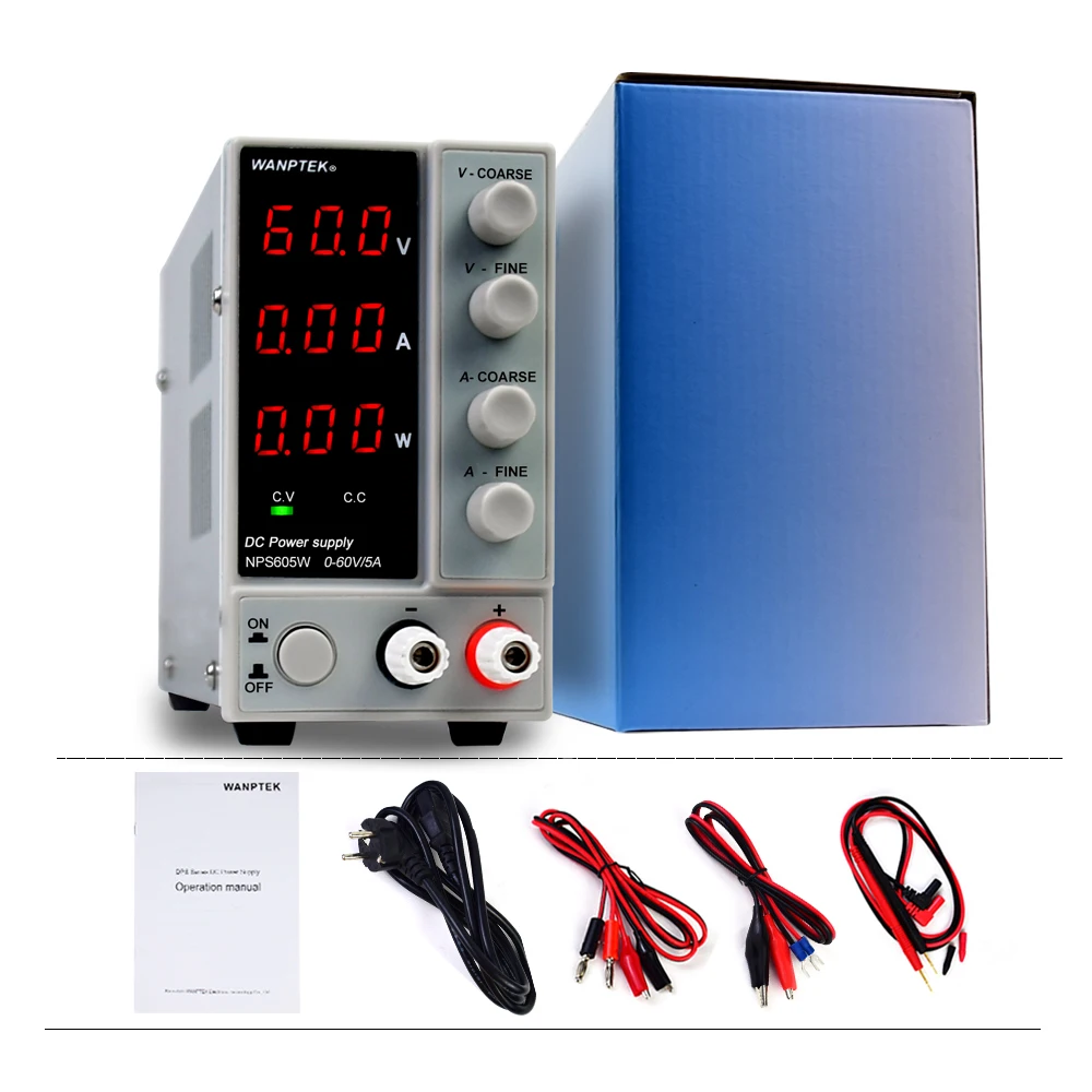 

NPS605W bench power supply adjustable display DC power supply 60V5A variable laboratory switch repair bench source 0.1V 0.01A