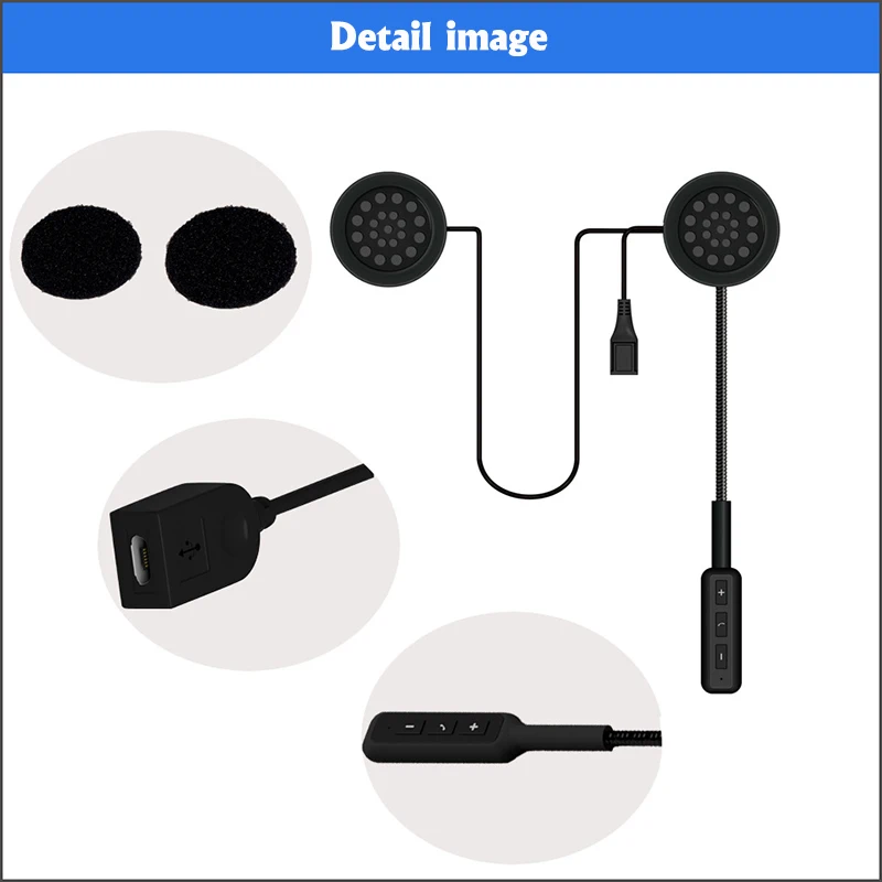 M Plug Walkie Talkie Helmet Bluetooth Headset Ski BT Earpiece Racing Car Motorcycle Helmet Wireless Earphone For Motorola