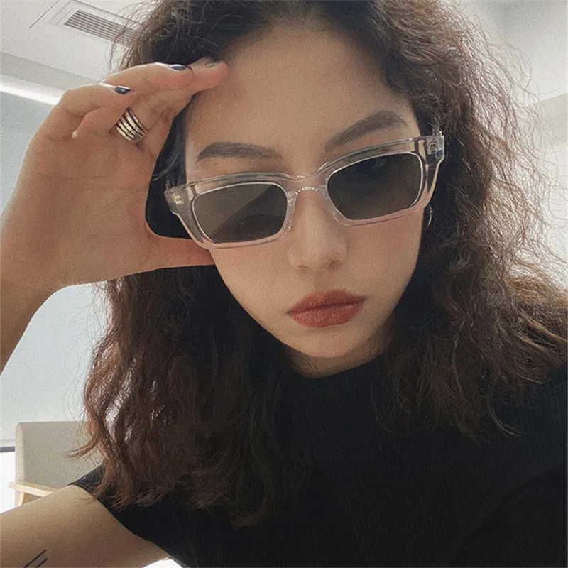 

1PC New Women Rectangle Vintage Sunglasses Brand Designer Retro Points Sun Glasses Female Lady Eyeglass Cat Eye Driver Goggles