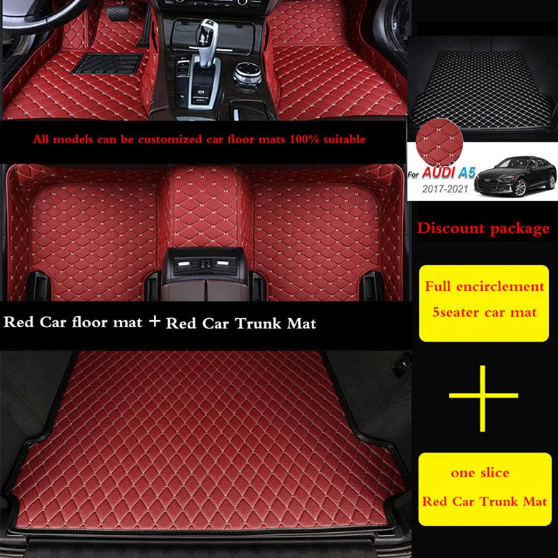 

Custom Leather Car Floor Mats For Land Rover Range Rover Discovery LR4 Sport Freelander Defender Velar Vogue Auto Carpets Covers
