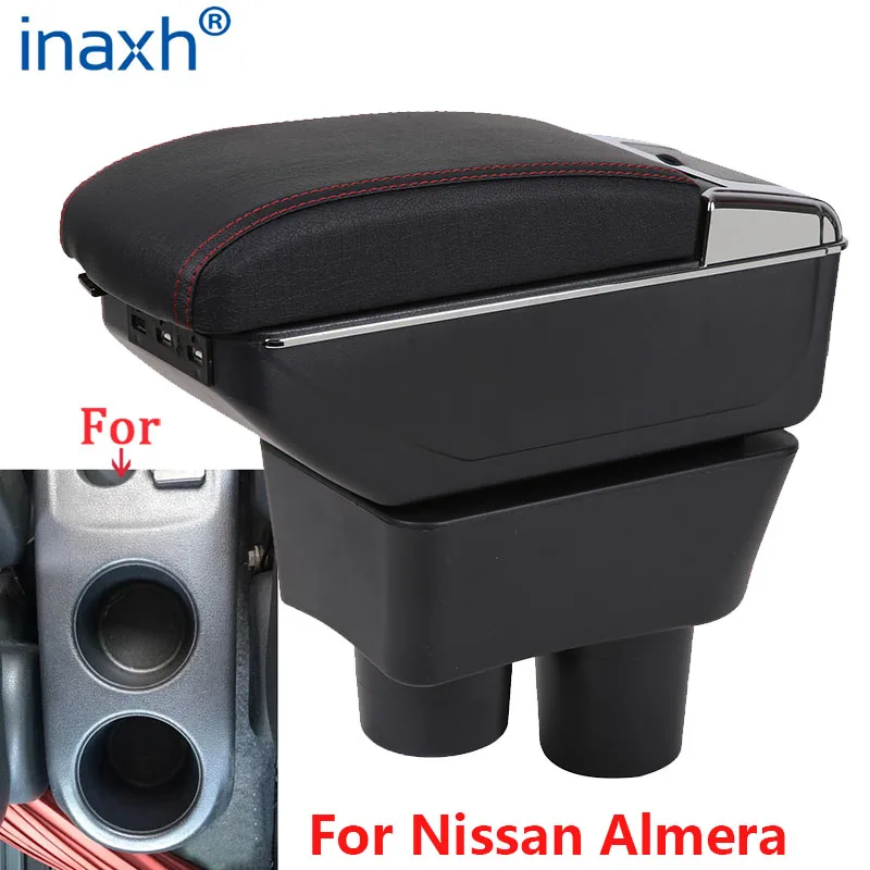 

For Nissan Almera Armrest For Nissan Almera Versa Car Armrest Box Storage Box ashtray decoration Refit accessories