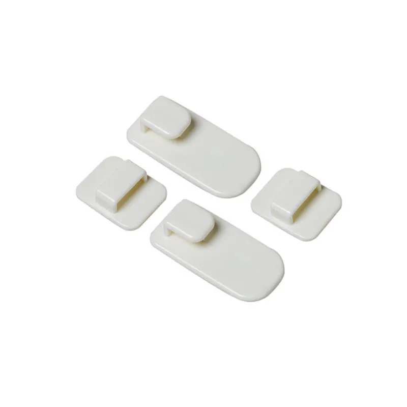 2 набора (4 шт.) самоклеящиеся пластиковые крючки для хранения держатель ключей с