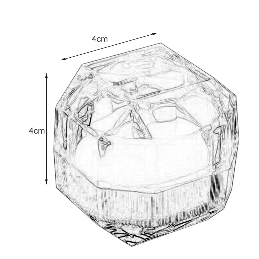 

10pcs/lot Hot Acrylic Crystal Ring Storage Display Box Storage Organizer Case Clear Package Box for Jewelry Packaging Collection